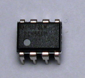 Five RC4558 Dual Op Amps - Click Image to Close